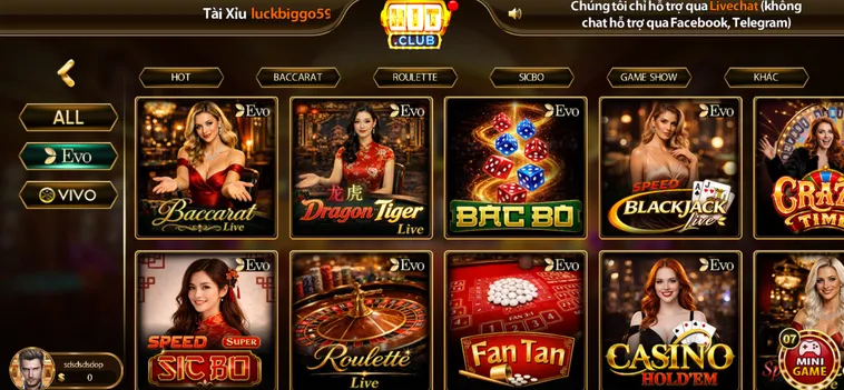 Khám Phá Casino HitClub Nơi Hội Tụ Những Trò Chơi Đỉnh Cao Và Ưu Đãi Hấp Dẫn Nhất
